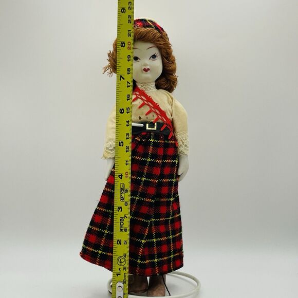 Vintage Scottish International 9” Porcelain Doll With Bendable Limbs - Picture 6 of 8